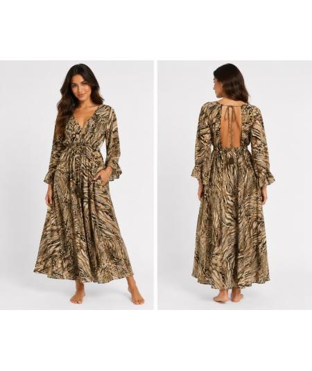 PRUNE ROBE LONGUE